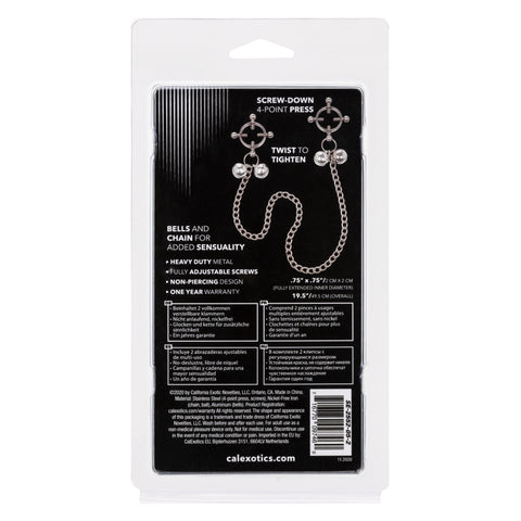 Nipple Grips 4-Point Nipple Press with Bells – Adjustable Nipple Clamp > Sex Toys > Nipple Clamps