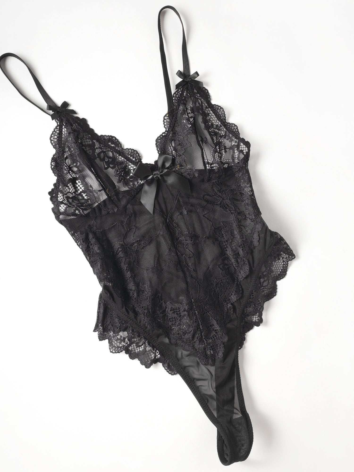 Oh La La Cheri Valentine Teddy – Lace Finish Mesh Panels Lingerie Secondary image