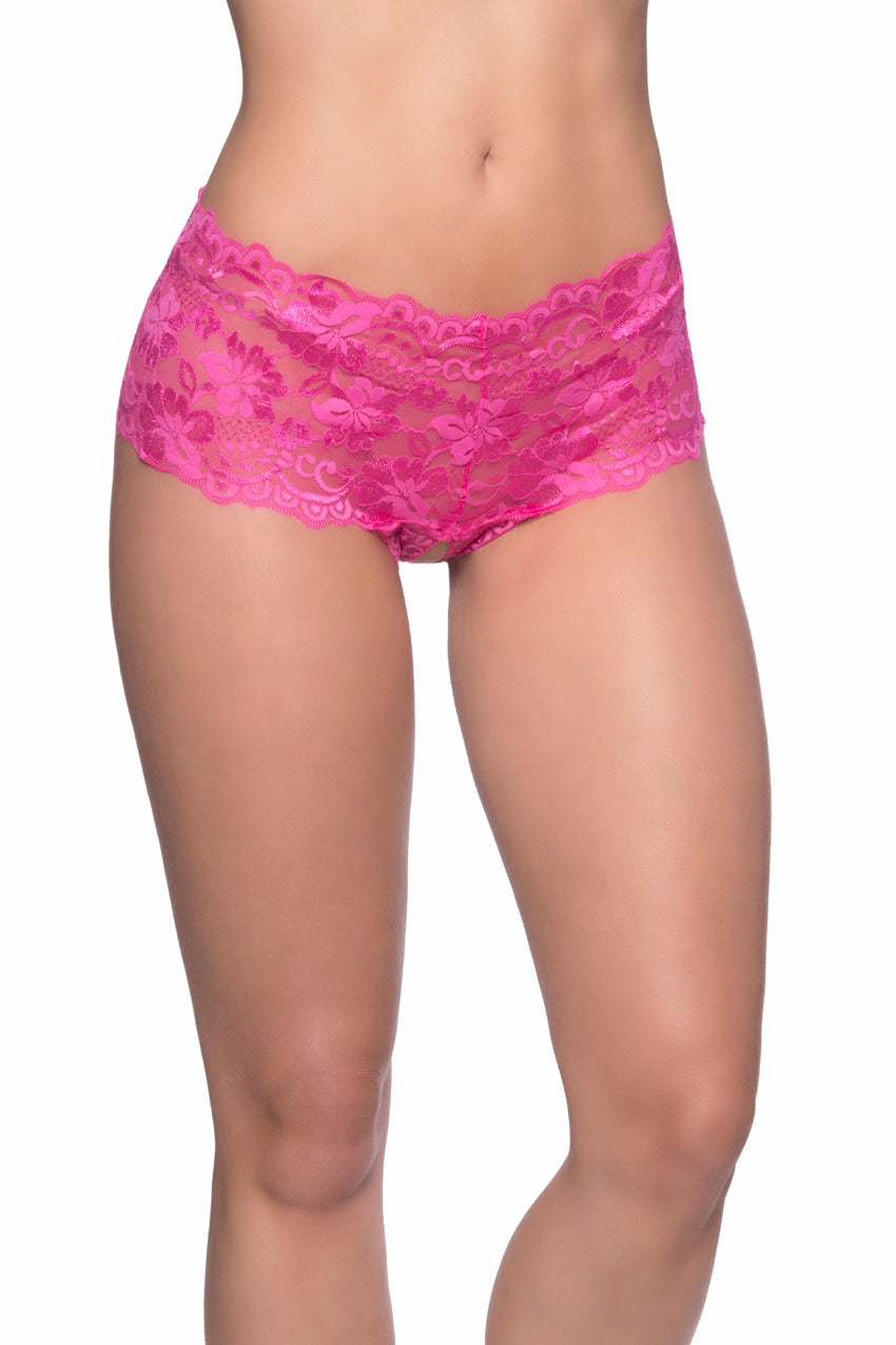 Oh La La Cheri Goodnight Kiss Panty Crotchless Lace Lingerie Panty > Clothes > Panties