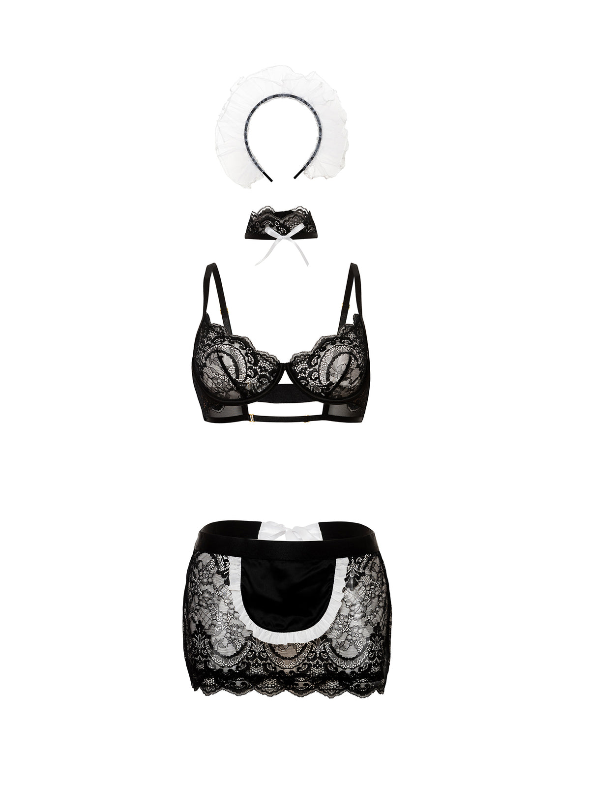 Oh La La Cheri Maid In France Set S/M – Lingerie > Clothes > Costumes > Womens