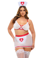 Oh La La Cheri Naughty Nurse Set – S/M Intimatewear Red White 1X 2X > Clothes > Costumes > Womens