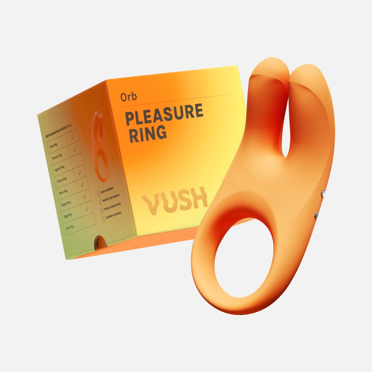 Vush Orb Pleasure Ring – Stretchy Silicone Couples Toy > Cock Ring > Vibrating