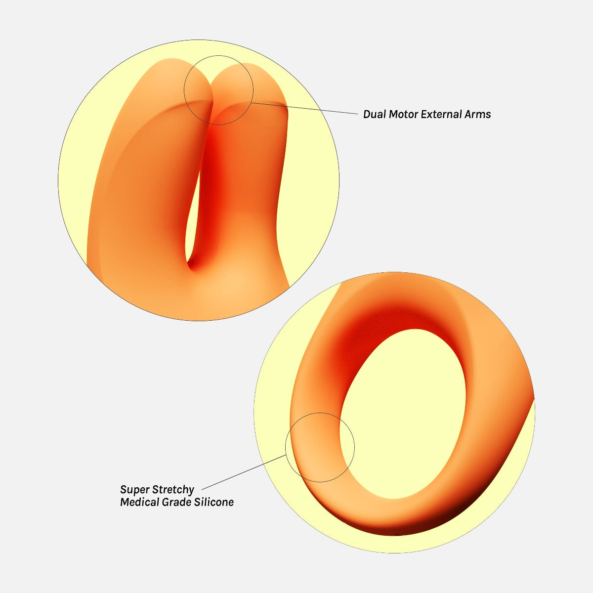 Vush Orb Pleasure Ring – Stretchy Silicone Couples Toy > Cock Ring > Vibrating