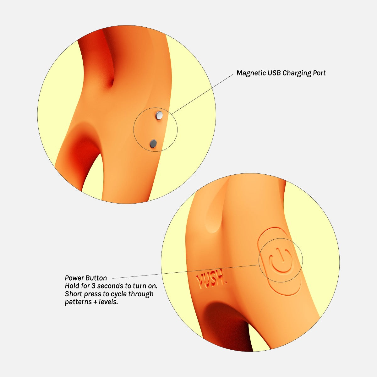 Vush Orb Pleasure Ring – Stretchy Silicone Couples Toy > Cock Ring > Vibrating
