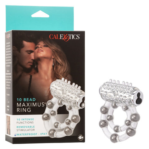10 Bead Maximus Cock Ring Clear COCK RINGS