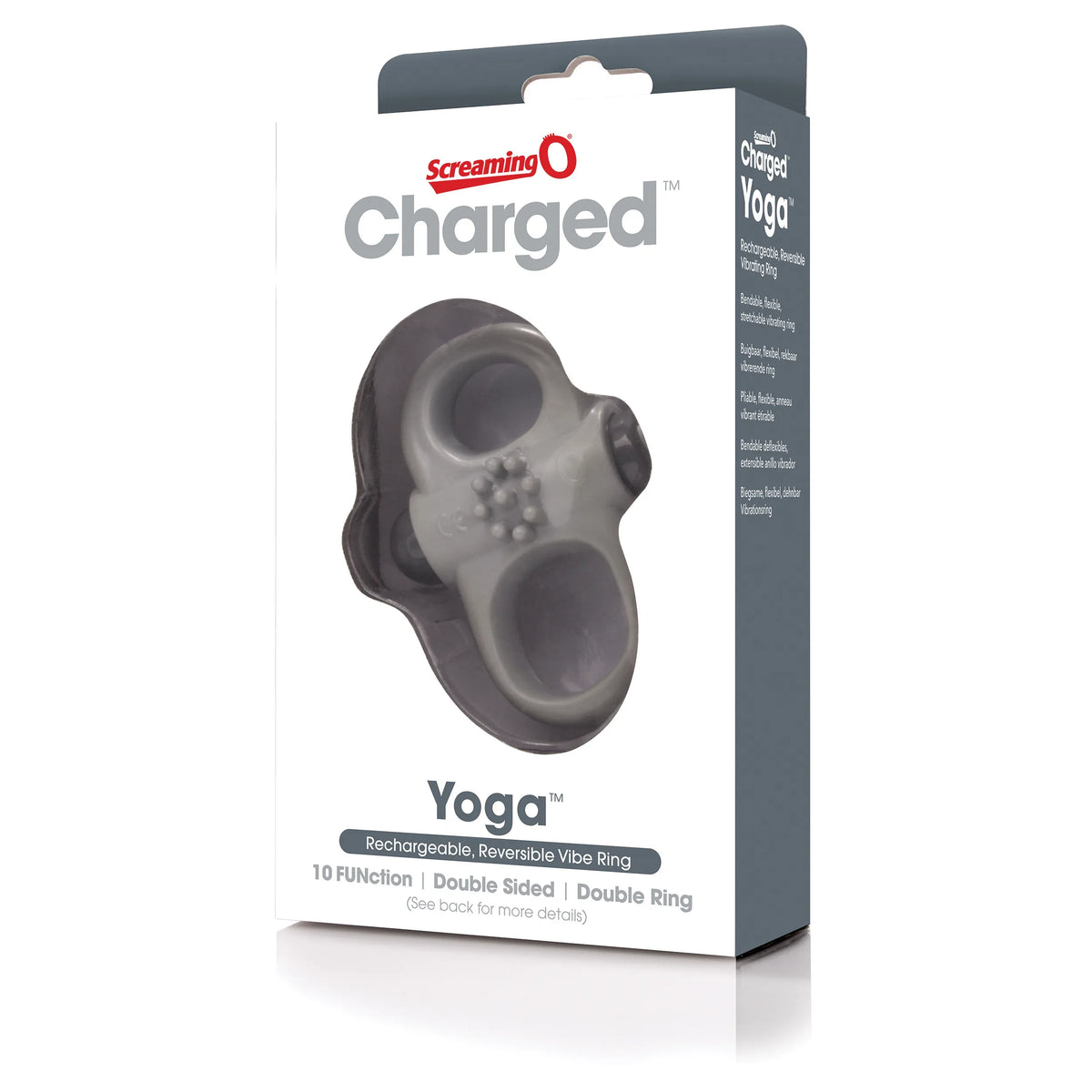 Screaming O Charged Yoga Rechargeable Dual Loop Stretchable Vibrating Cock Ring > Cock Ring > Vibrating