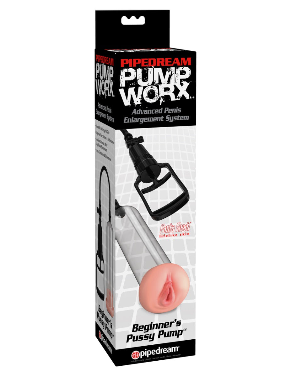 Pump Worx Beginner Pussy Pump with Vagina Sleeve – Penis Pump > Pumps > Penis Pumps