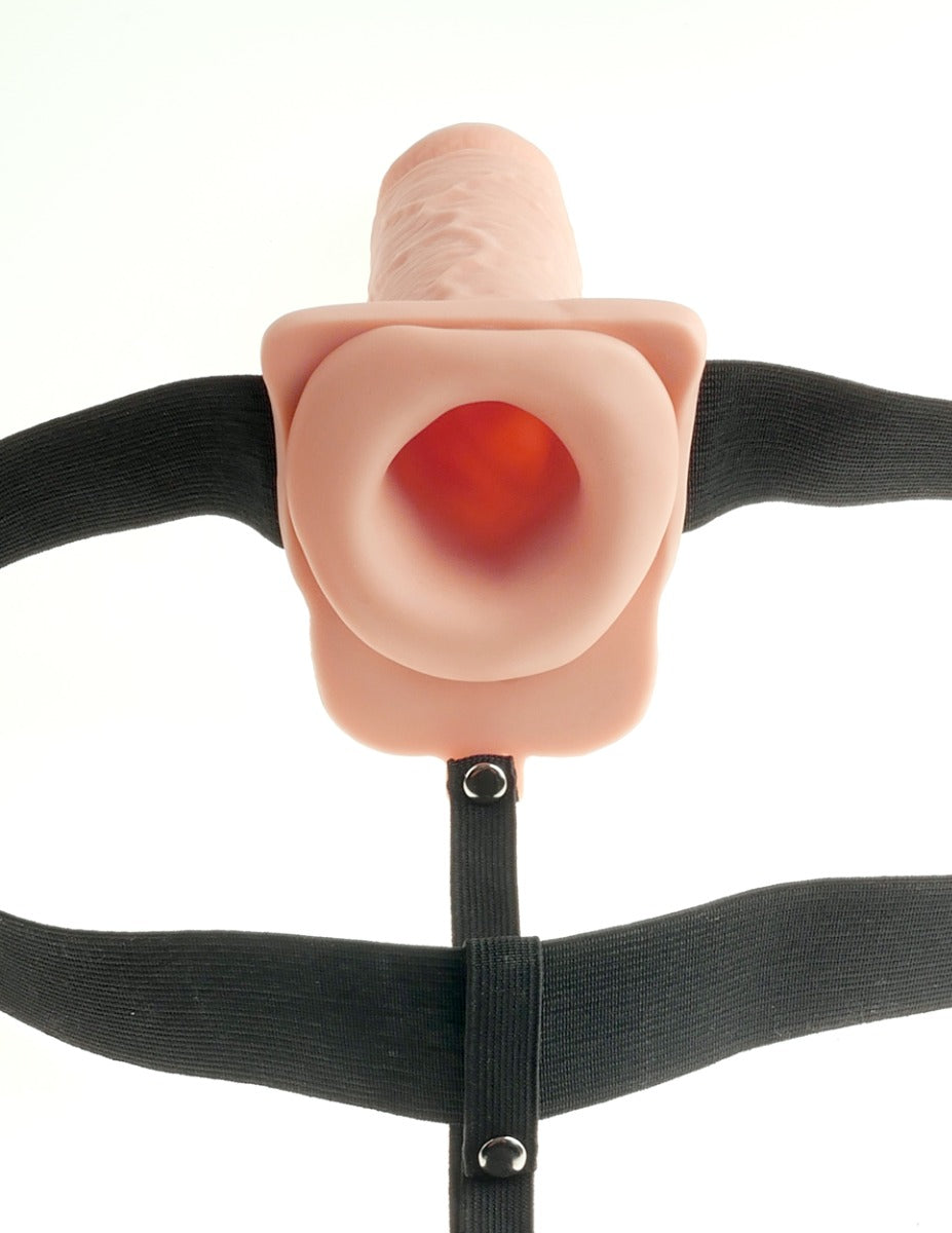Pipedream Fetish Fantasy Series 7 Inch Hollow Strap-On Rechargeable Strap-On > Dildos > Hollow Strap Ons