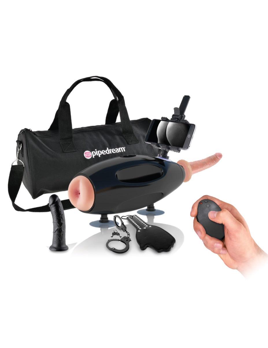 Pipedream Fetish Fantasy Extreme Travel-Friendly Sex Machine & Stroker Combo > Sex Toys > Sex Machines