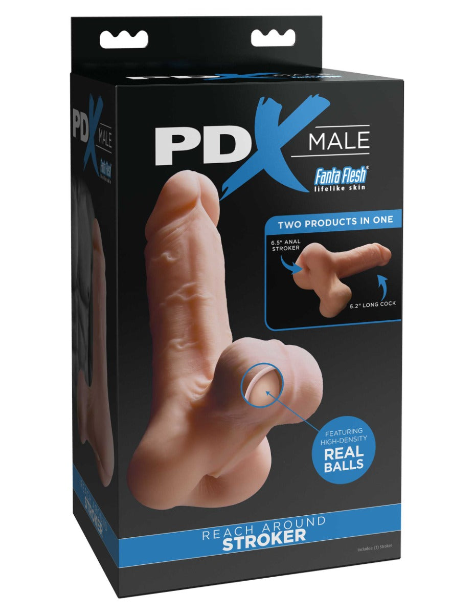 Pipedream Male Reach Around Stroker – Realistic Texture Male Masturbator Toy > Sex Toys For Men > Masturbators > Manual