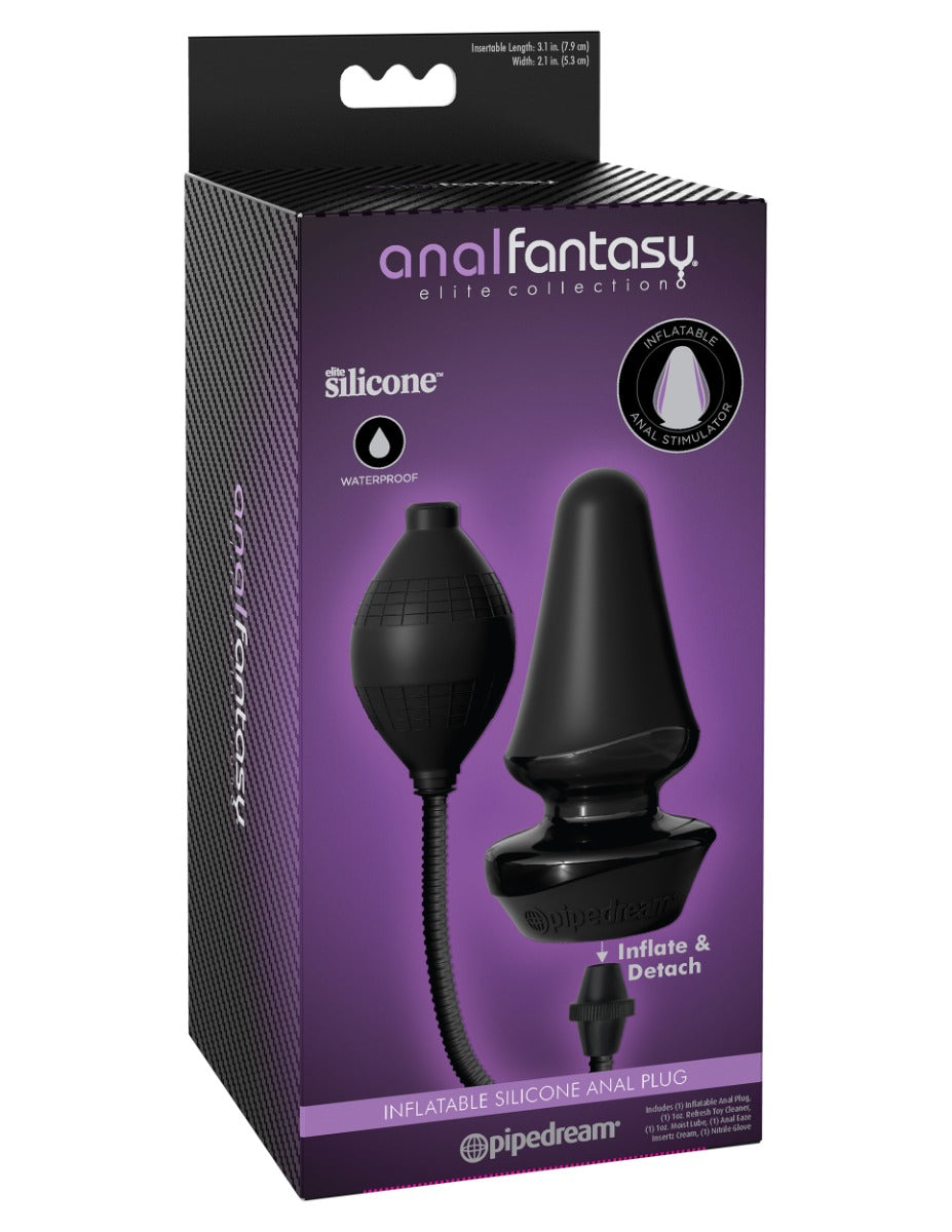 Pipedream Anal Fantasy Elite Inflatable Silicone Butt Plug Ergonomic Shape Default Title > Anal Range > Tunnel and Stretchers