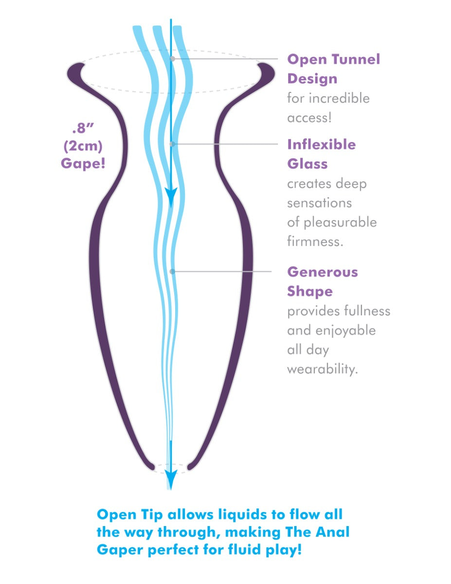 Pipedream Anal Fantasy Elite Beginner's Anal Gaper Clear Silicone Anal Trainer > Anal Range > Tunnel and Stretchers