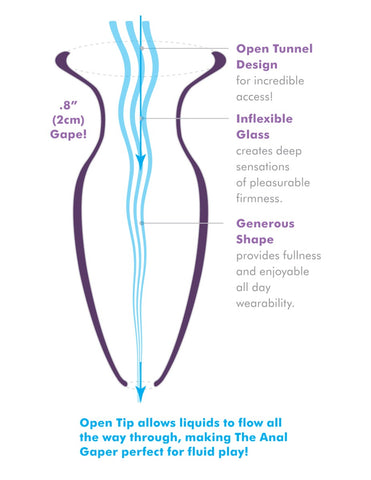 Pipedream Anal Fantasy Elite Beginner's Anal Gaper Clear Silicone Anal Trainer > Anal Range > Tunnel and Stretchers