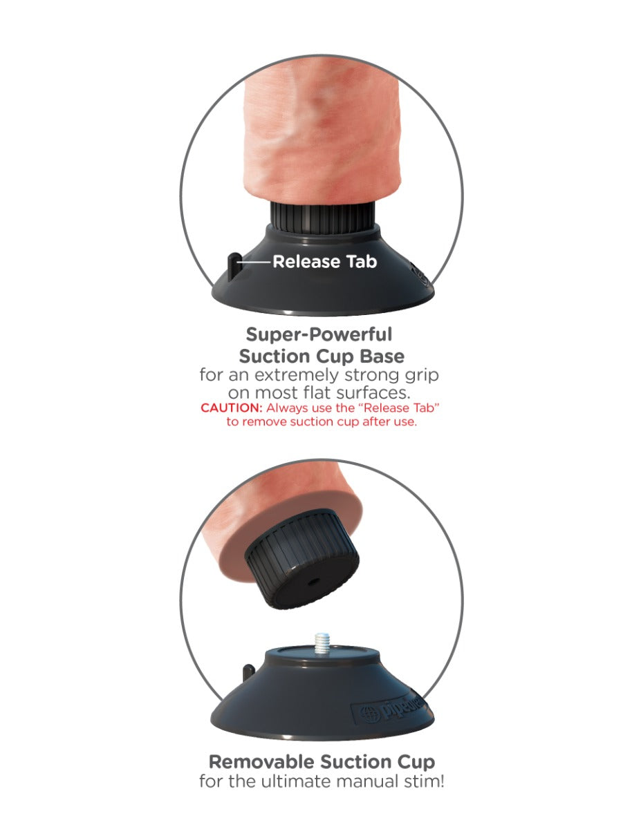 Pipedream King Cock 9 Inch Vibrating Waterproof Vibrator with Adjustable Settings > Vibrators > Realistic Vibrators