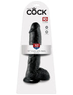 Pipedream King Cock 10 Inch Waterproof Dildo with Balls Silicone Adult Toy Default Title > Dildos > Large Dildos