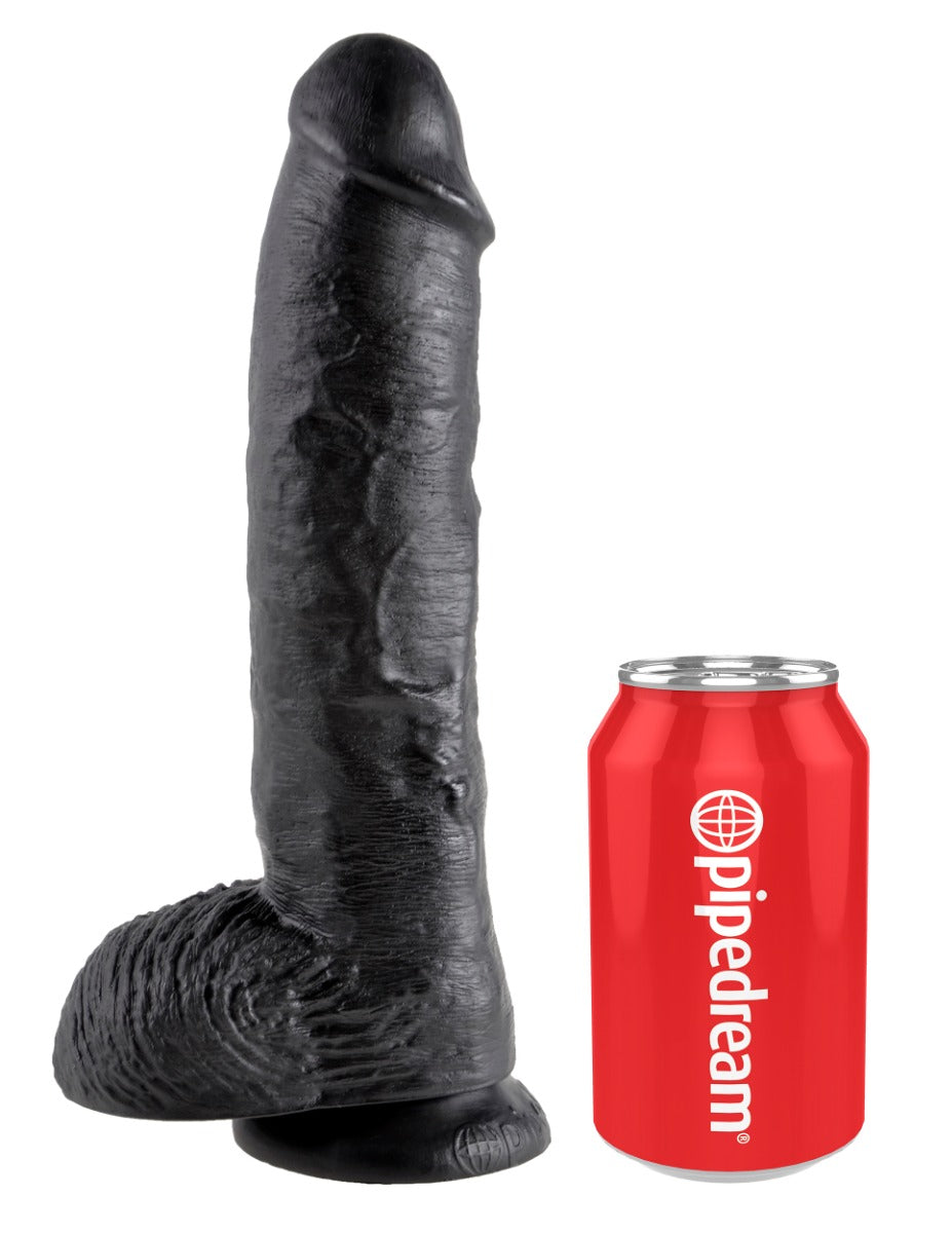 Pipedream King Cock 10 Inch Waterproof Dildo with Balls Silicone Adult Toy > Dildos > Large Dildos