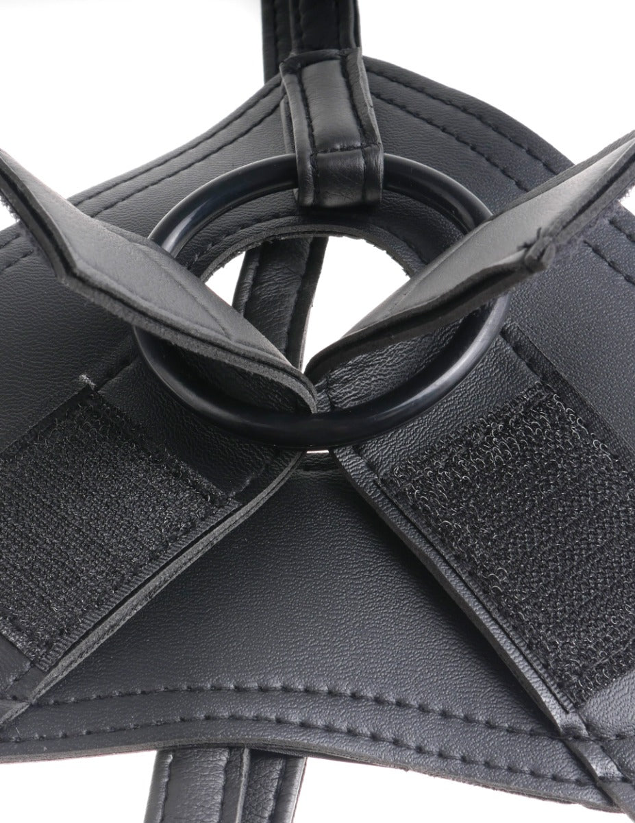 King Cock Strap-On Harness with 9 Inch Realistic Silicone Cock – Strap-On Harness Set > Dildos > Strap On Harnesses