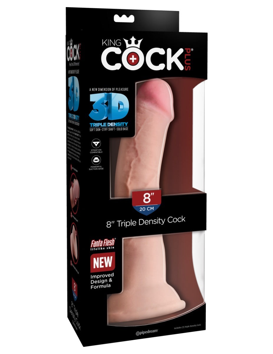 King Cock Plus 8 Inch Triple Density Realistic Silicone 20.3 cm Dildo > Dildos > Realistic Dildos