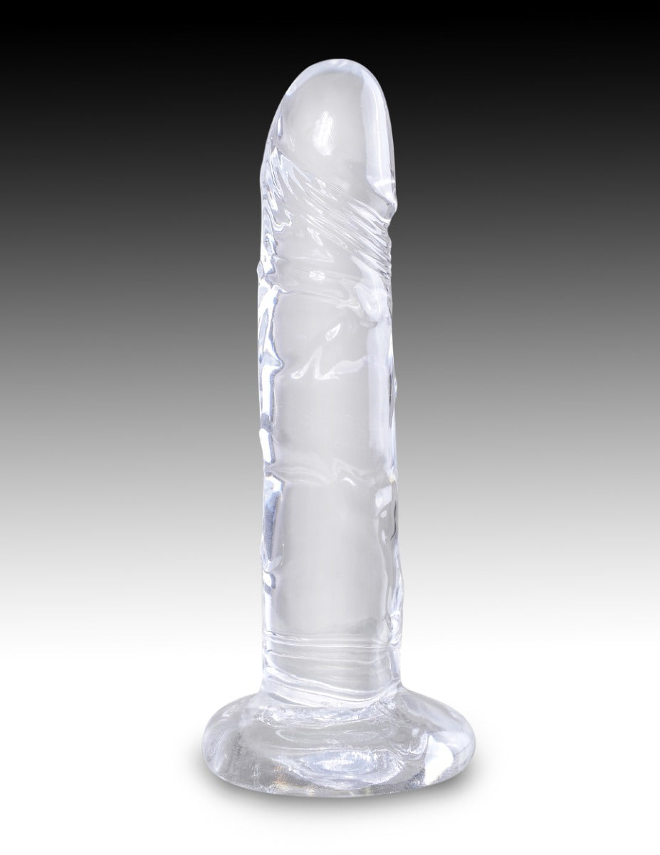 King Cock Clear 6 Inch – Realistic Translucent Flexible Silicone Dildo > Dildos > Realistic Dildos