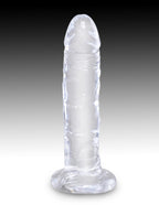 King Cock Clear 6 Inch – Realistic Translucent Flexible Silicone Dildo > Dildos > Realistic Dildos