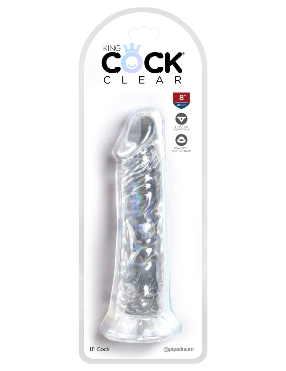 King Cock Clear 8 Inch Realistic Dildo – Transparent Silicone 8 Inch Dildo > Dildos > Realistic Dildos
