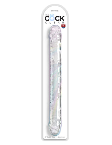 Pipedream King Cock Clear 18 Inch Double Dildo – Clear Double Dildo Clear > Dildos > Double Dildos