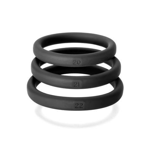 Xact Fit Silicone Rings X Large 3 Ring Kit for Adult Intimacy COCK RING Set