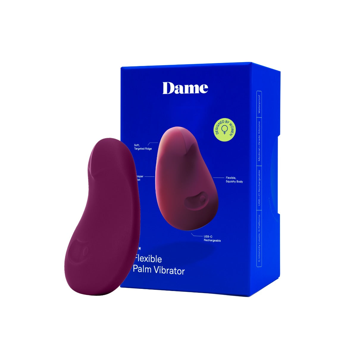 Dame Pom Flexible Rechargeable Vibrator – Soft Silicone Body Default Title > Vibrators > Ladies > Clitoral Vibrators and Stimulators