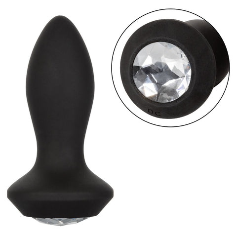 Power Gem Vibrating Petite Crystal Probe – Flexible Silicone Vibrator > Anal Range > Vibrating Butt Plugs