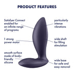 Satisfyer Power Plug – Rechargeable Silicone Anal Plug with Strong Vibrations > Anal Range > Vibrating Butt Plugs