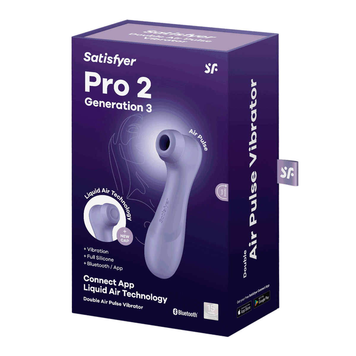 Satisfyer Pro 2 Gen 3 – App-Controlled Clitoral Stimulator - Lilac Lilac > Sex Toys For Ladies > Air Pulsation