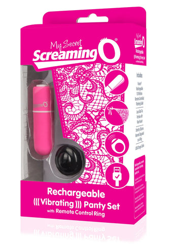 Screaming O Charged Rechargeable Remote Control Panty Vibe Silicone Vibrator > Sex Toys For Ladies > Panty Vibes