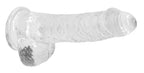 RealRock 6 Inch Transparent Crystal Clear Phthalate-Free Rubber Dildo > Dildos > Realistic Dildos