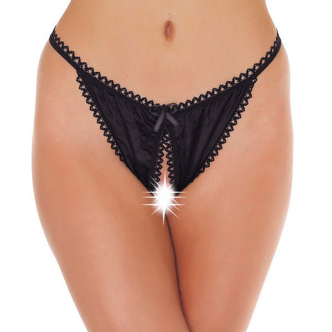 Black Crotchless Tanga Default Title > Sexy Briefs > Female