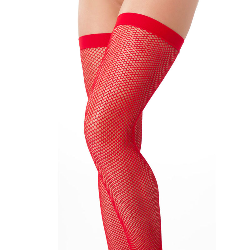 Sexy Red Fishnet Stockings Default Title > Clothes > Stockings