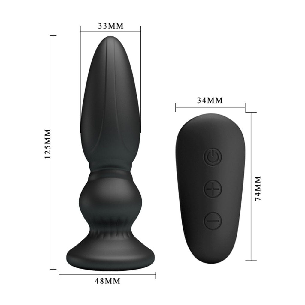 Mr Play Powerful Vibrating Silicone Anal Plug Rechargeable > Anal Range > Vibrating Buttplug