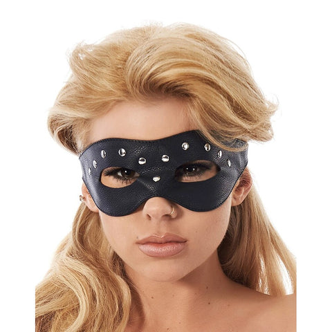 Leather Open Eye Mask With Rivets > Bondage Gear > Masks