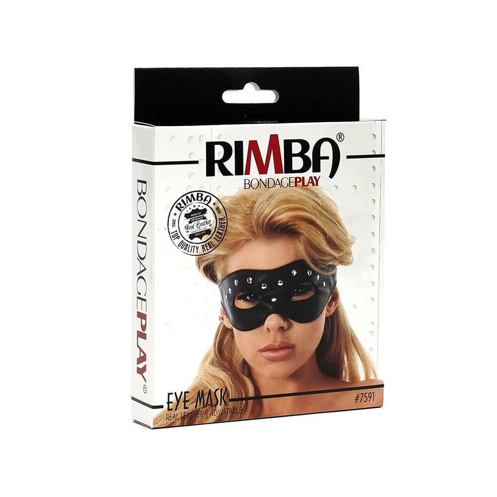 Leather Open Eye Mask With Rivets > Bondage Gear > Masks