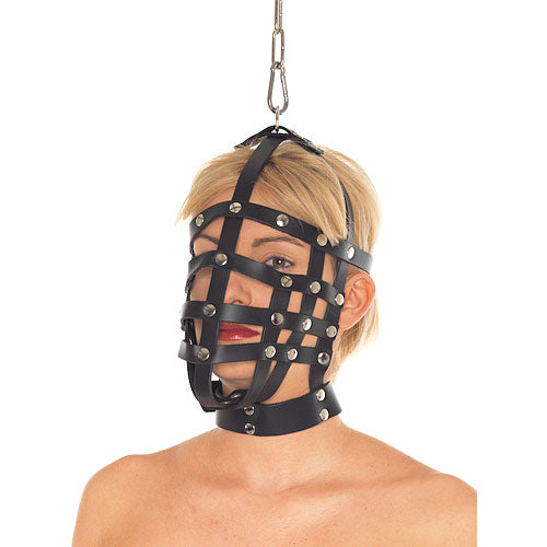 Leather Muzzle Mask Default Title > Bondage Gear > Bondage Hoods