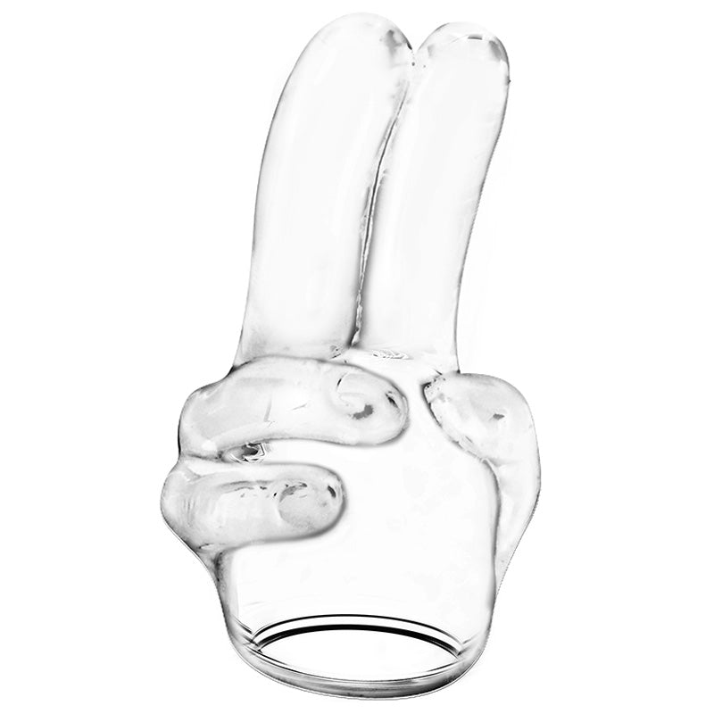 Power Head Double Finger Wand Attachment For Vibrators Default Title > Sex Toys For Ladies > Wand Massagers and Attachments