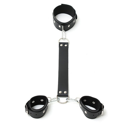 Leather Neck And Wrist Cuffs Default Title > Bondage Gear > Restraints