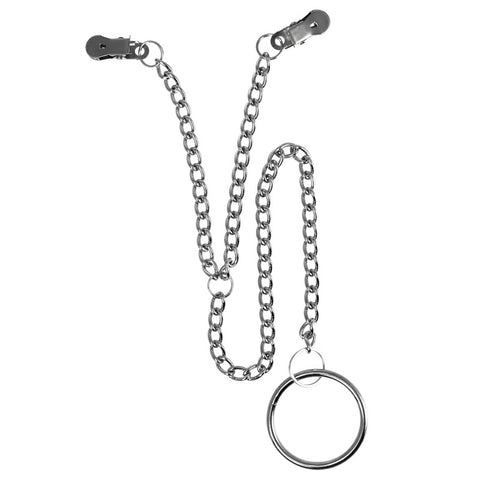 Nipple Clamps With Scrotum Ring Default Title > Bondage Gear > Nipple Clamps