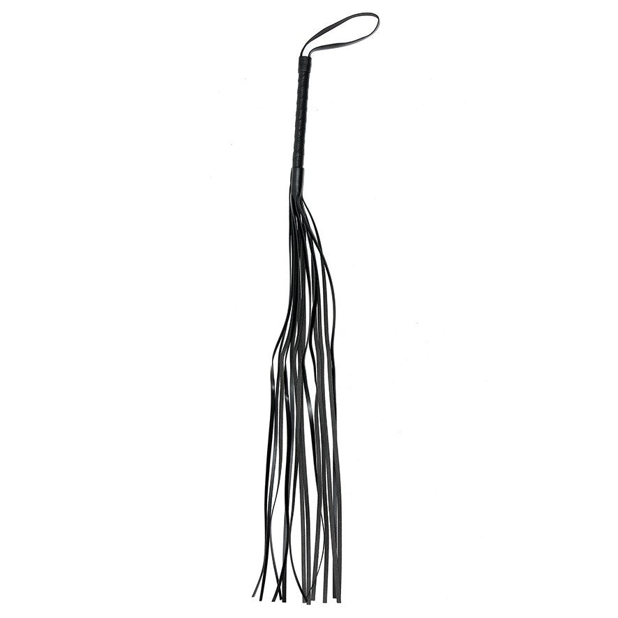 Rimba Leather Whip (Black) – Genuine Leather Whip 31.5 Inch Default Title > Bondage Gear > Whips & Floggers Main image