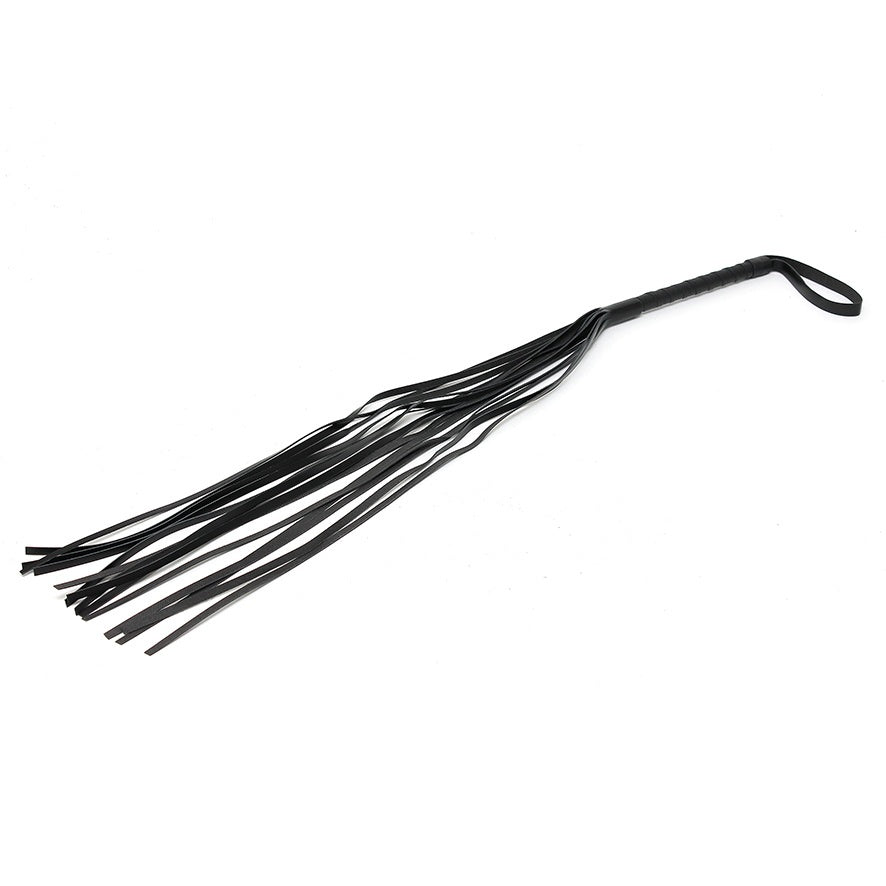 Rimba Leather Whip (Black) – Genuine Leather Whip 31.5 Inch Secondary image