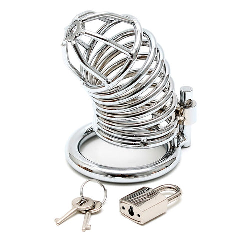 Chrome Chastity Cock Cage > Bondage Gear > Male Chastity