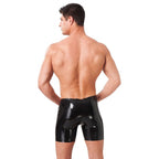 Rimba Mens Black Latex Bermuda Shorts – Latex Menswear > Clothes > Mens Latex