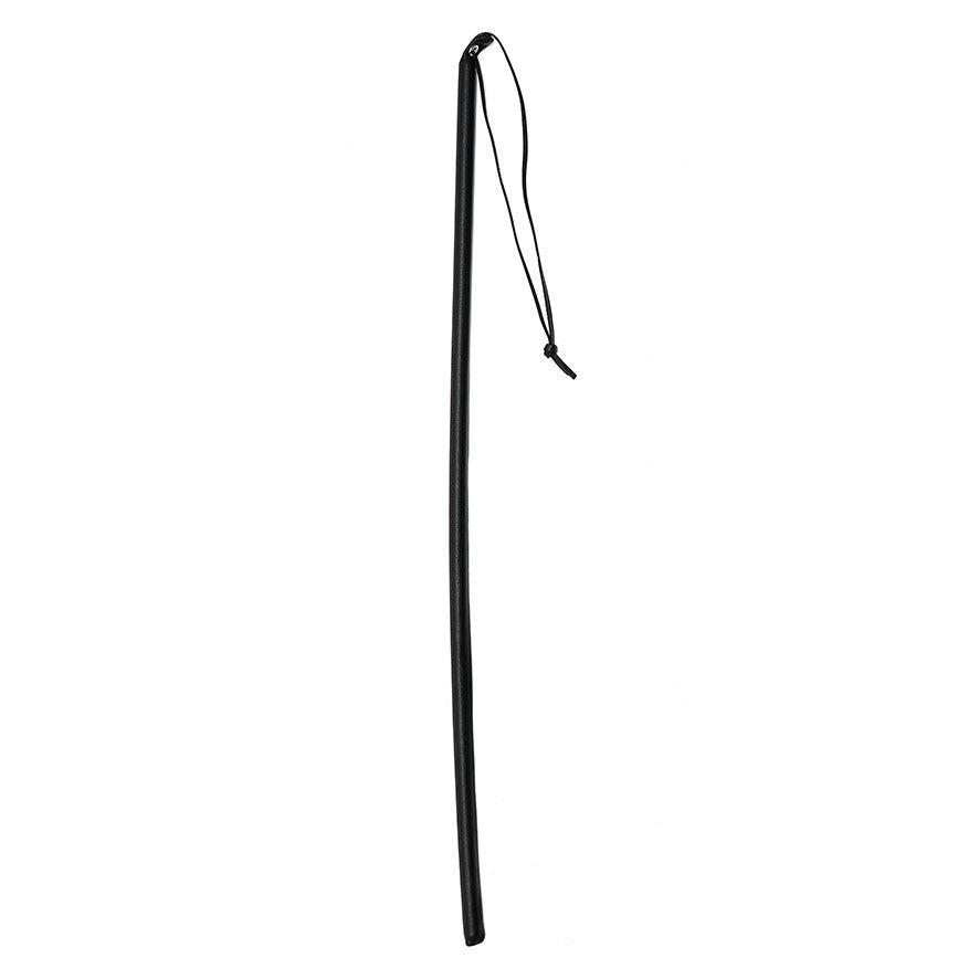 Rimba Leather Cane Whip (Black) – Rigid Leather Whip 62cm Default Title > Bondage Gear > Whips