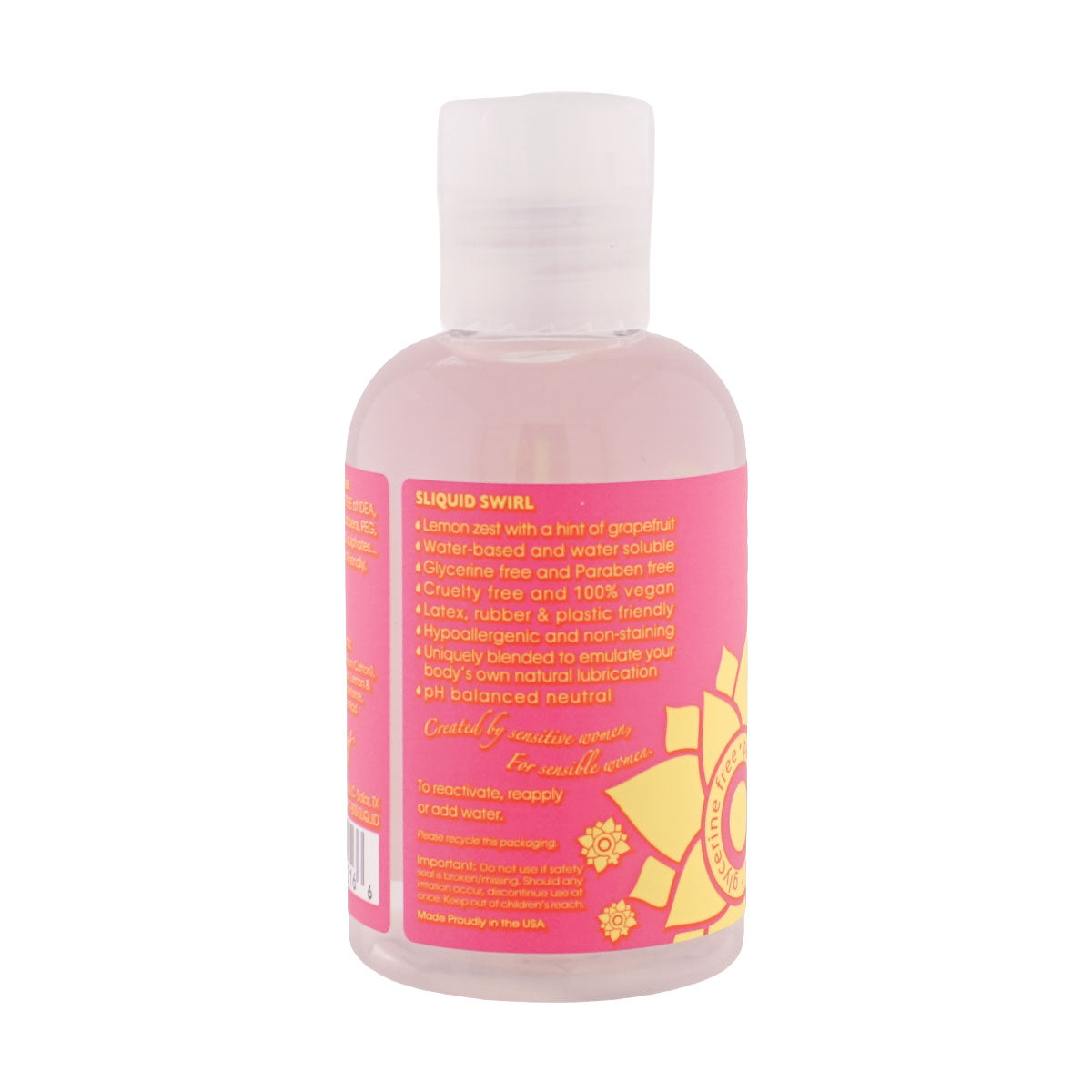 Sliquid Naturals Swirl Pink Lemonade – Vegan Friendly Flavored Lubricant Flavoured Lube
