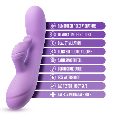 Blush - Evelyn - Purple VIBRATORS-RABBIT