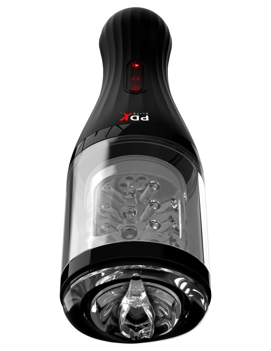PDX Elite Talk Dirty Rotobator – USB Rechargeable Rotating 24.1cm Masturbator > Sex Toys For Men > Masturbators > Vibrating